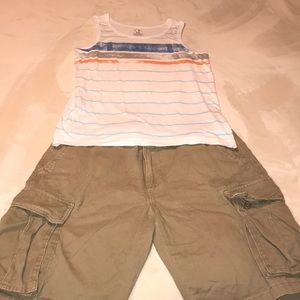 New Old Navy cargo short and a new Op shirt.